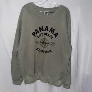 Panama City Beach Graphic Sweater - Gray